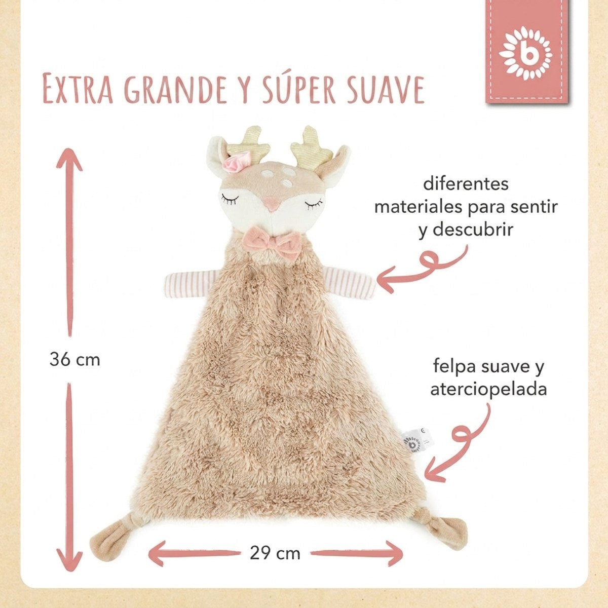 Schmusetuch Reh Ella - ES Infographic