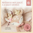 Schmusetuch Reh Ella - FR Infographic