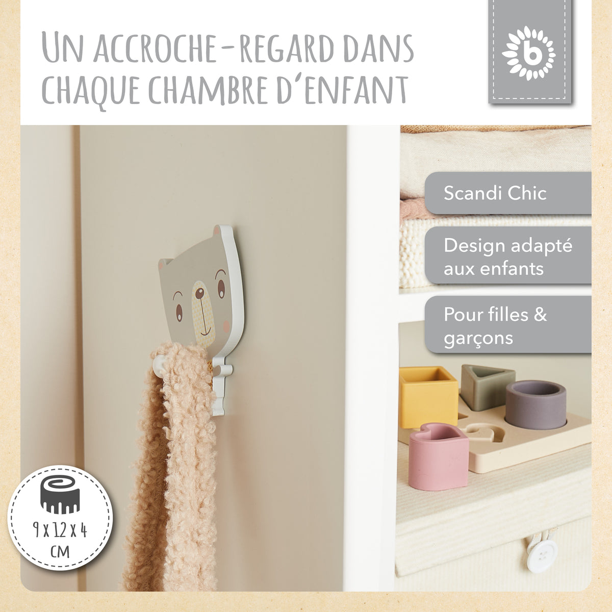 Wandhaken Bär - FR Infographic