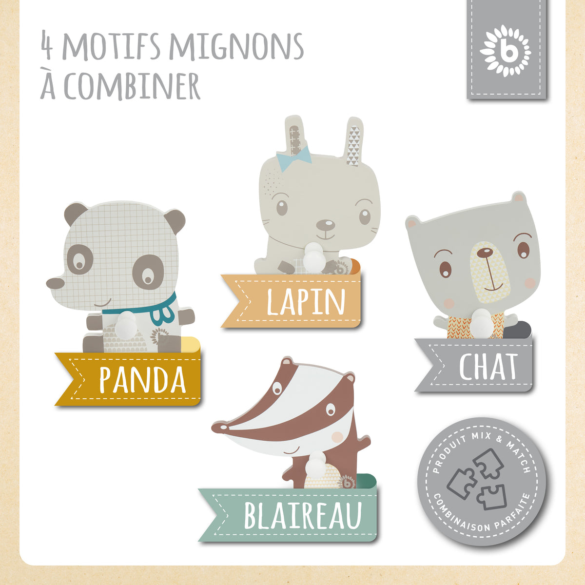 Wandhaken Bär - FR Infographic