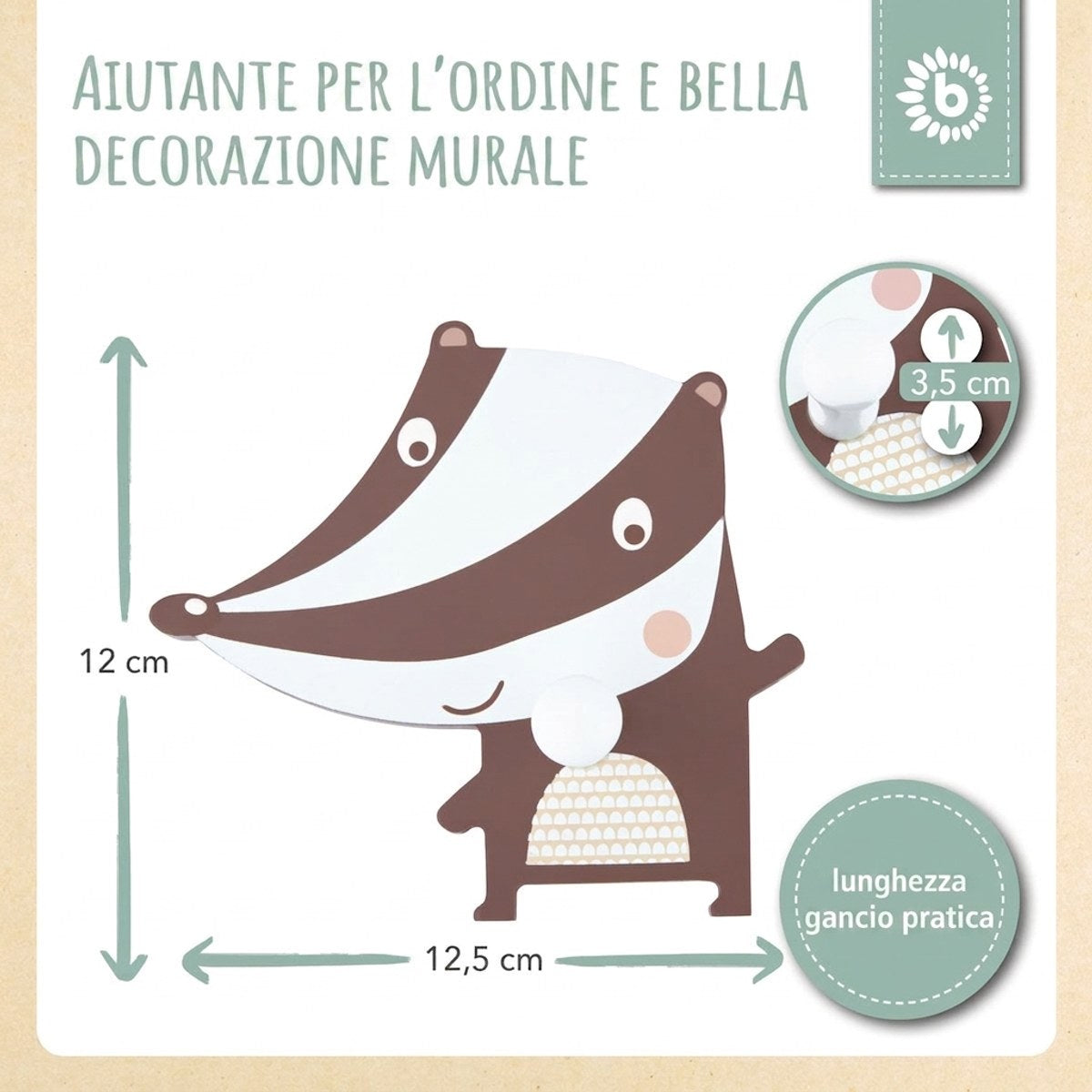 Wandhaken Dachs - IT Infographic