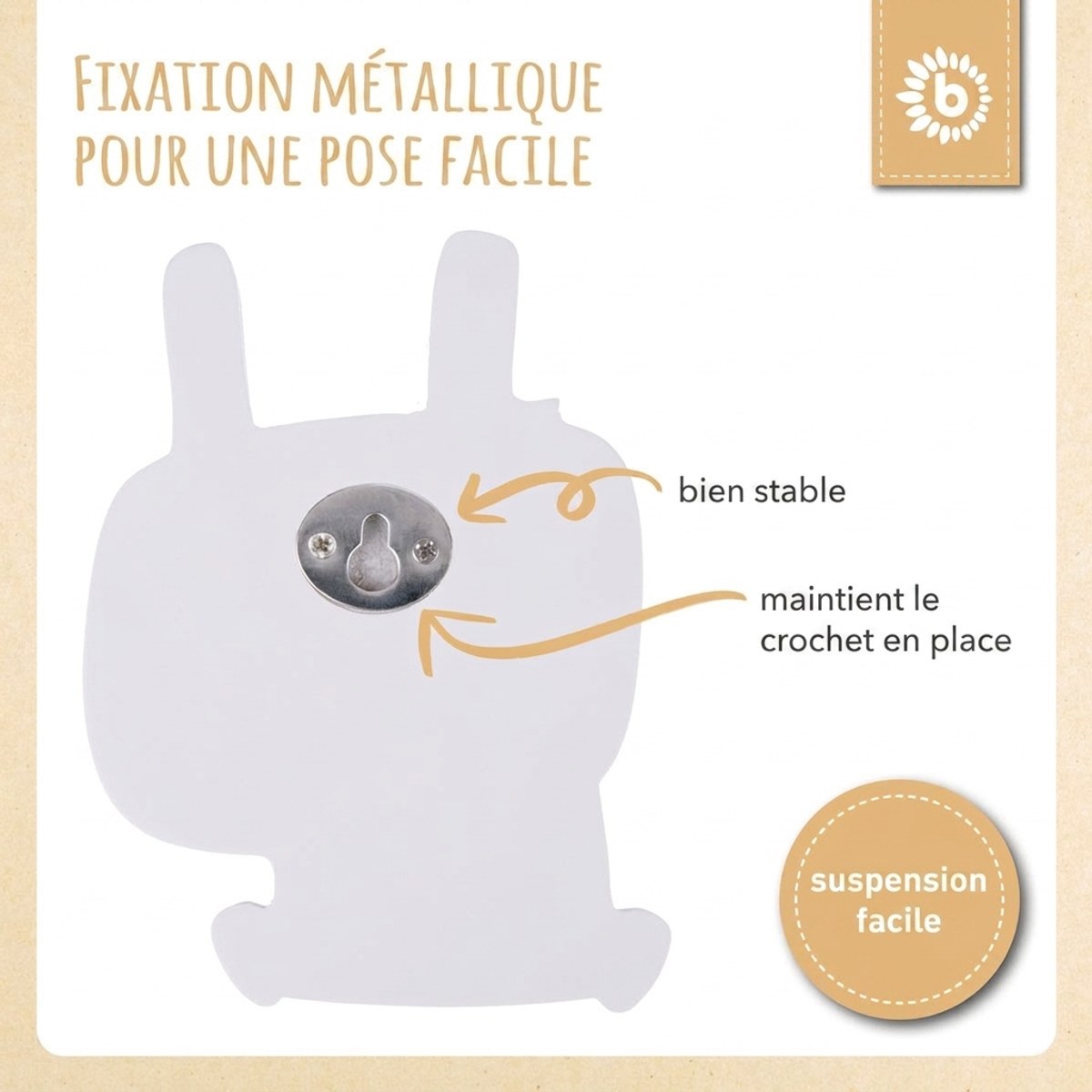 Wandhaken Hase - FR Infographic