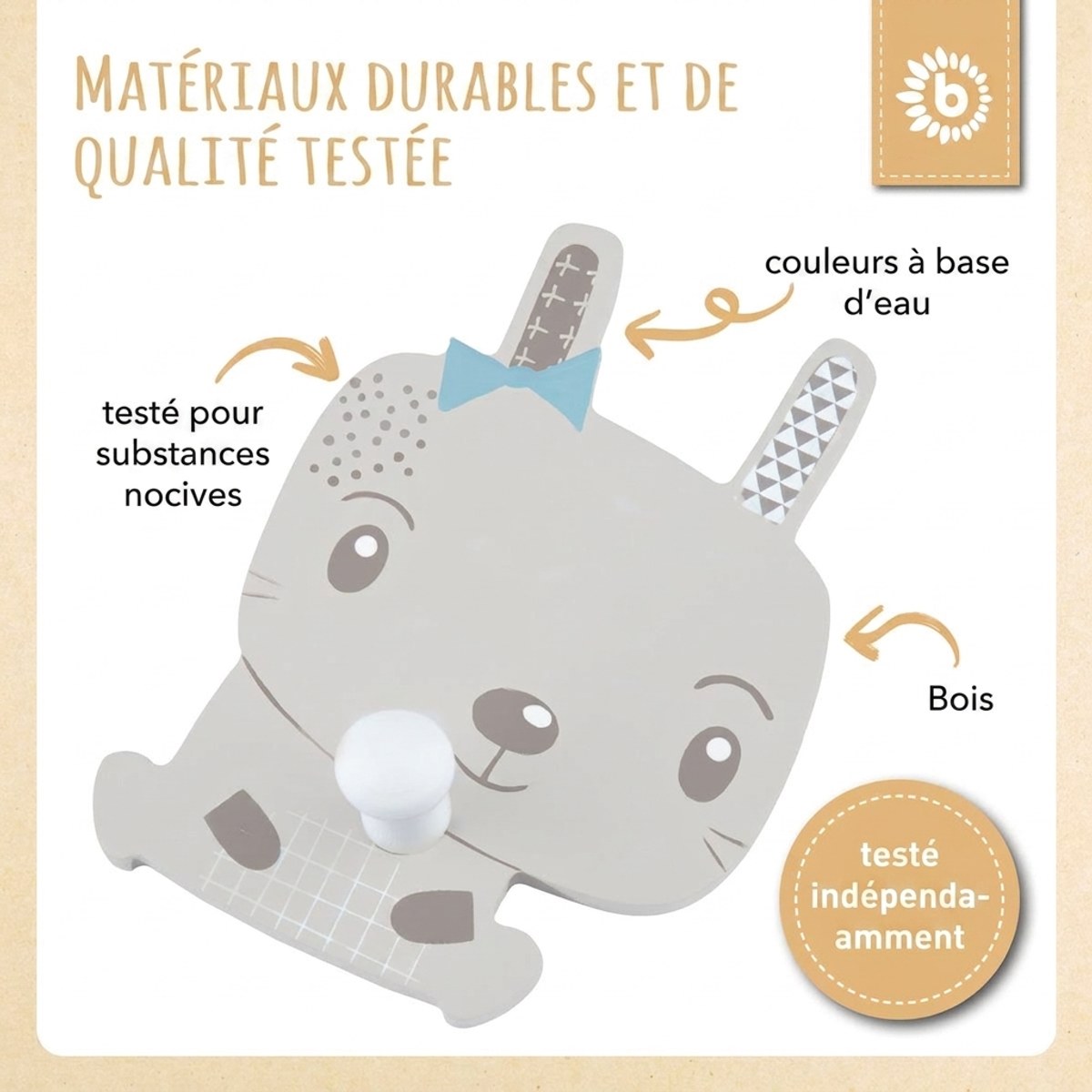 Wandhaken Hase - FR Infographic