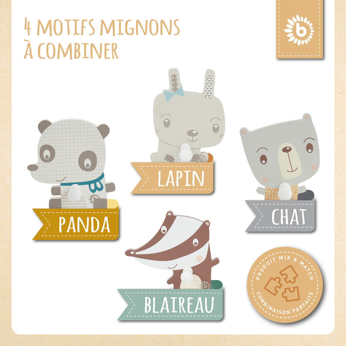 Wandhaken Hase - FR Infographic