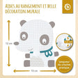 Wandhaken Panda - FR Infographic