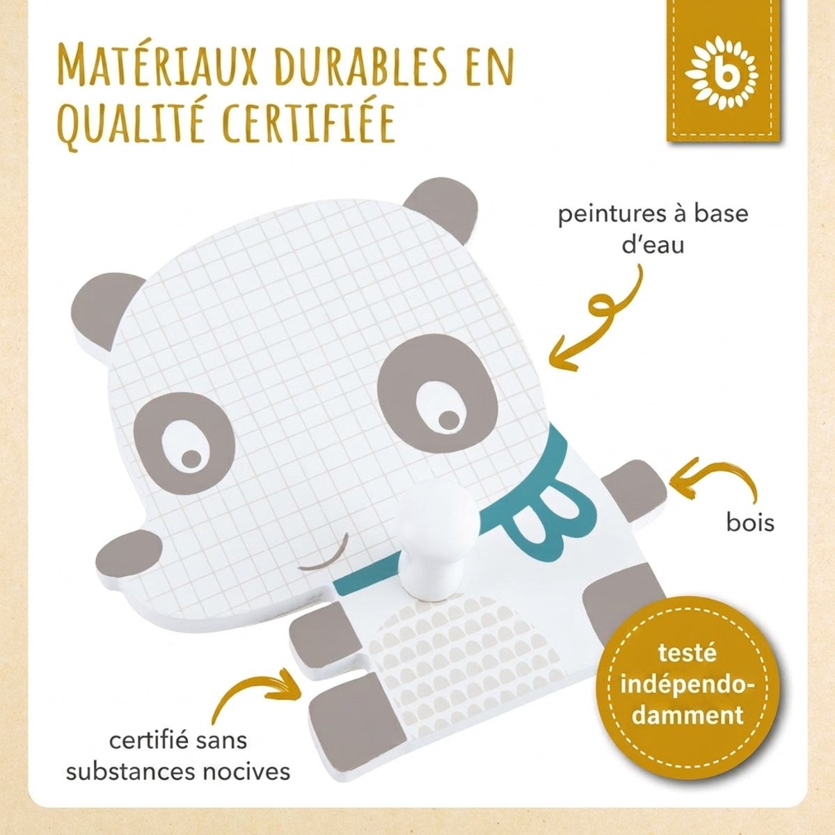 Wandhaken Panda - FR Infographic