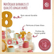 Geburtstagszug Holz Berry 0-99 Jahre - FR Infographic