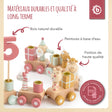 Geburtstagszug Holz Berry 0-99 Jahre - FR Infographic