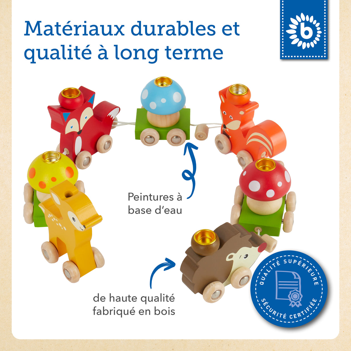 Geburtstagszug Waldtiere - FR Infographic