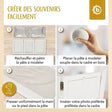 Abdruckset mit Bilderrahmen - FR Infographic