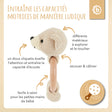 Greifling Bär mit Rassel - FR Infographic