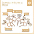 Greifling Bär mit Rassel - IT Infographic