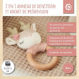 Greifling Reh Ella mit Rassel - FR Infographic