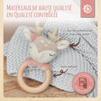 Greifling Reh Ella mit Rassel - FR Infographic