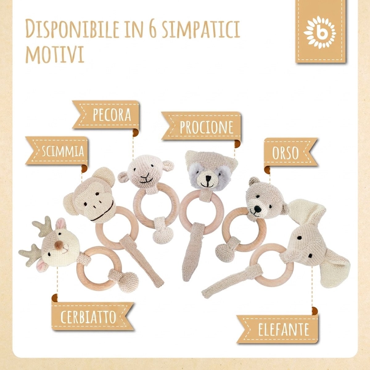 Greifling Schaf mit Rassel - IT Infographic