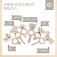 Greifling Waschbär mit Rassel - FR Infographic