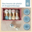 Hantelrasseln 2er Set Igel - FR Infographic
