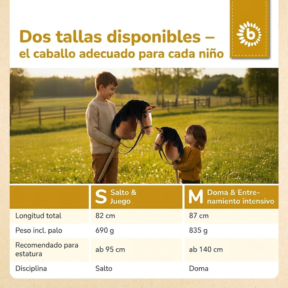 HOBBY HORSE FUCHS - GRÖSSE S - ES Infographic