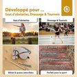 HOBBY HORSE GRAU - GRÖSSE M - FR Infographic