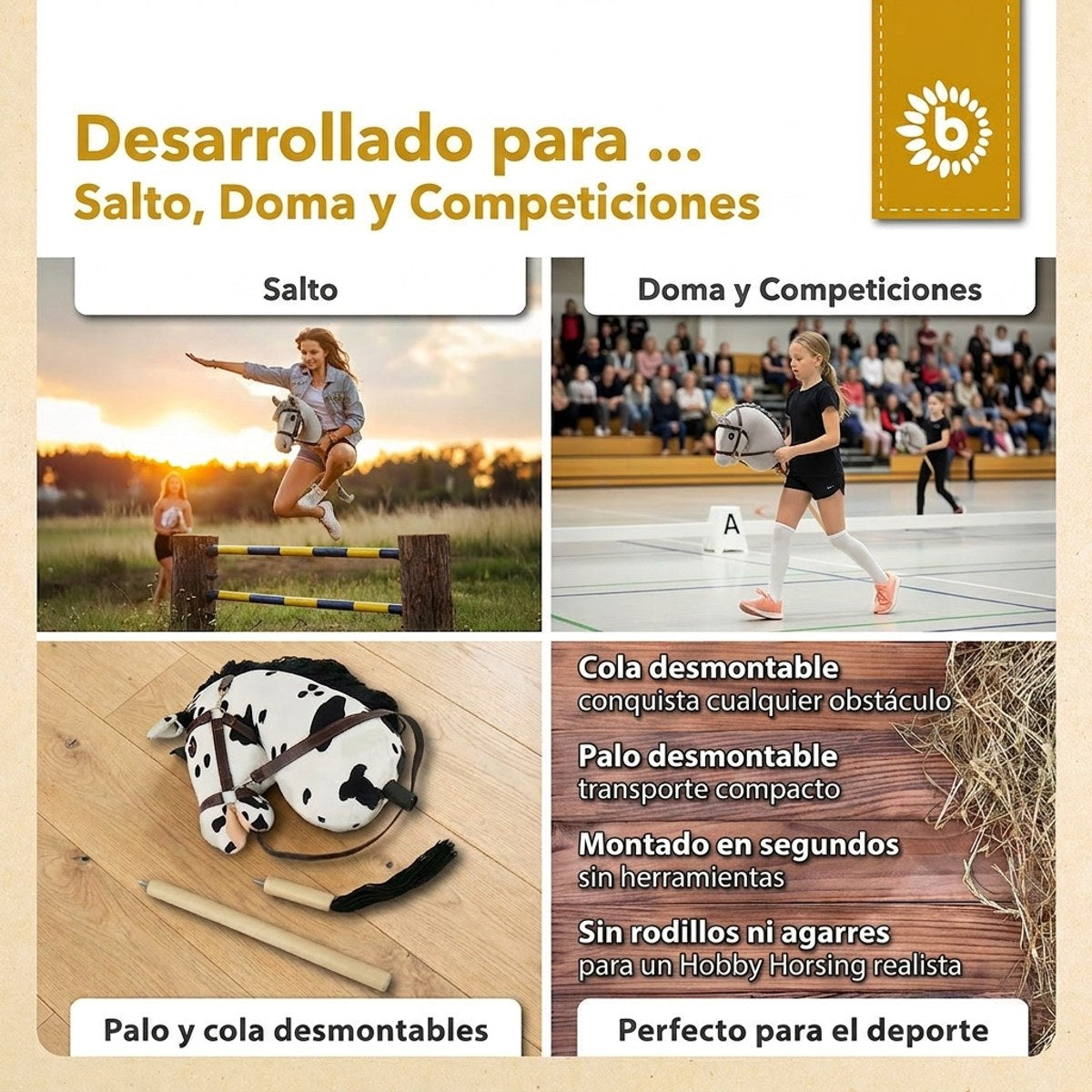 HOBBY HORSE SCHECKE - GR��SSE S - ES Infographic