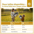 HOBBY HORSE SCHIMMEL - GRÖSSE M - FR Infographic