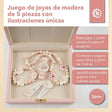 Holzschmuckset Reh Ella FSC® - ES Infographic