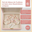 Holzschmuckset Reh Ella FSC® - FR Infographic