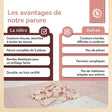 Holzschmuckset Reh Ella FSC® - FR Infographic