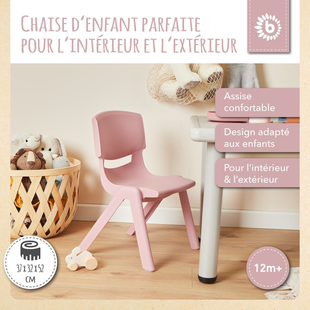 Kinderstuhl dreamy rose - FR Infographic