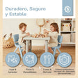 Kinderstuhl hazy blue - ES Infographic