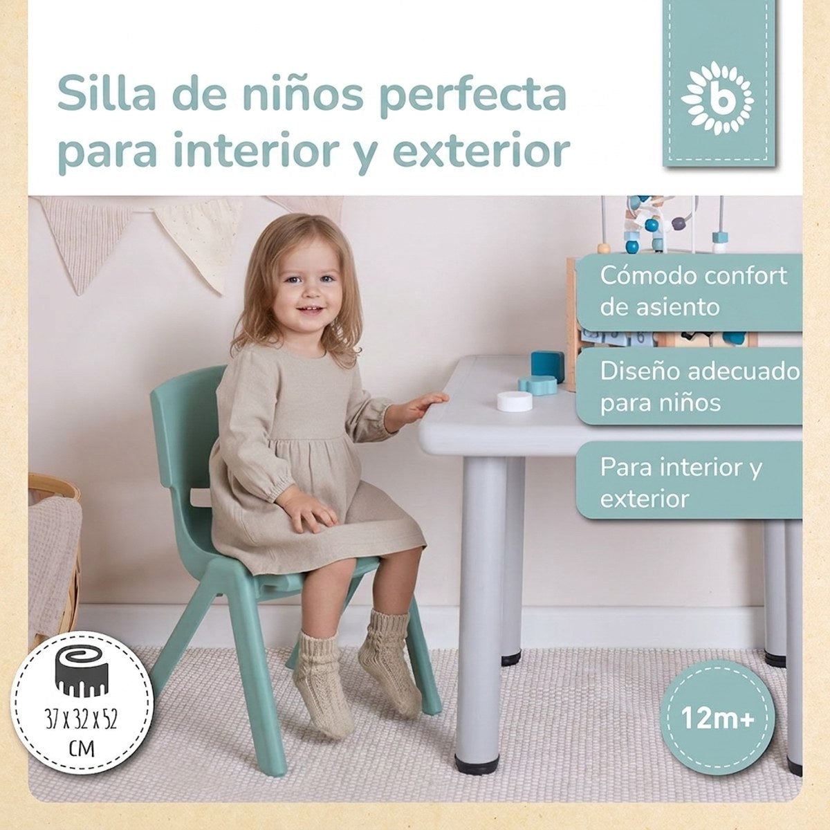 Kinderstuhl mint - ES Infographic