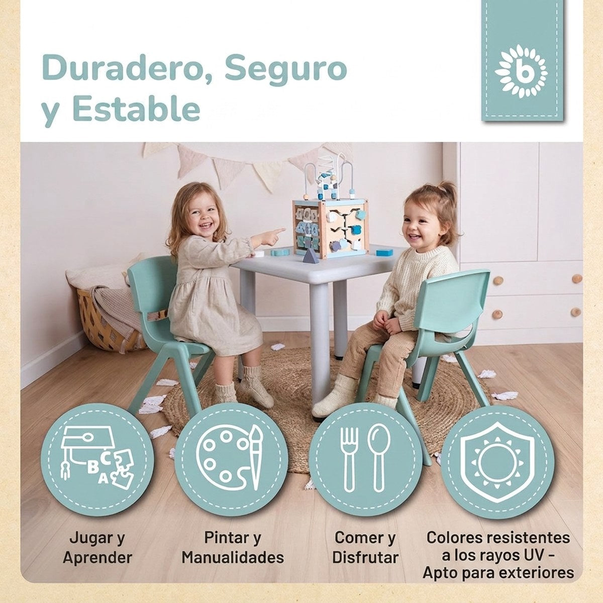 Kinderstuhl mint - ES Infographic