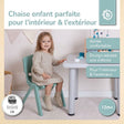 Kinderstuhl mint - FR Infographic