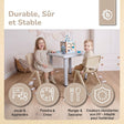 Kinderstuhl sand - FR Infographic
