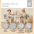 Kindertisch silver - FR Infographic