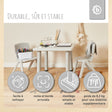 Kindertisch silver - FR Infographic