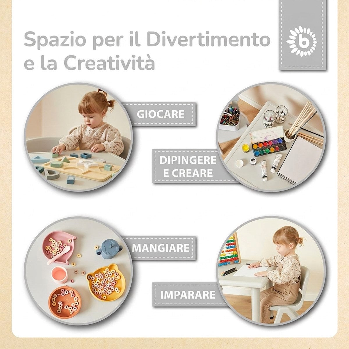Kindertisch silver - IT Infographic