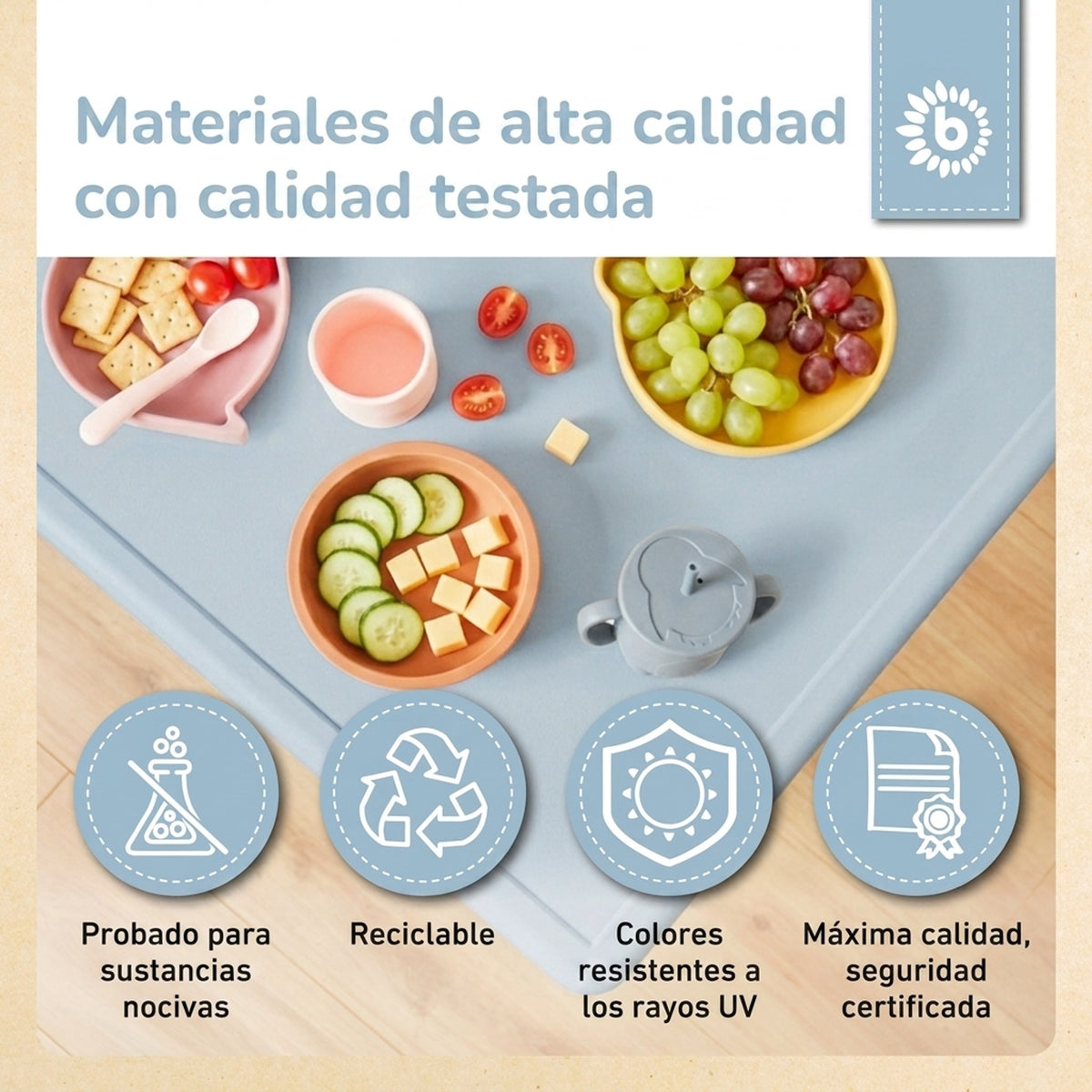 Kindertisch hazy blue - ES Infographic