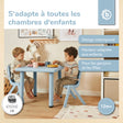 Kindertisch hazy blue - FR Infographic