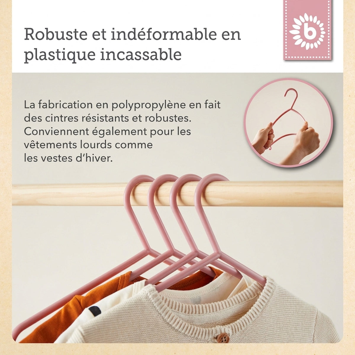 Kleiderbügel 32er Set dreamy rose - FR Infographic