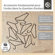 Kleiderbügel 8er Set black - FR Infographic