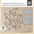 Kleiderbügel 8er Set black - FR Infographic