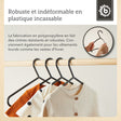 Kleiderbügel 8er Set black - FR Infographic
