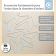 Kleiderbügel 8er Set hazy blue - FR Infographic