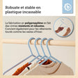 Kleiderbügel 8er Set hazy blue - FR Infographic