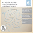 Kleiderbügel 8er Set hazy blue - FR Infographic