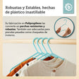 Kleiderbügel 8er Set light teal - ES Infographic