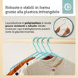 Kleiderbügel 8er Set light teal - IT Infographic