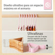Kleiderbügel 8er Set rose - ES Infographic