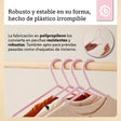 Kleiderbügel 8er Set rose - ES Infographic
